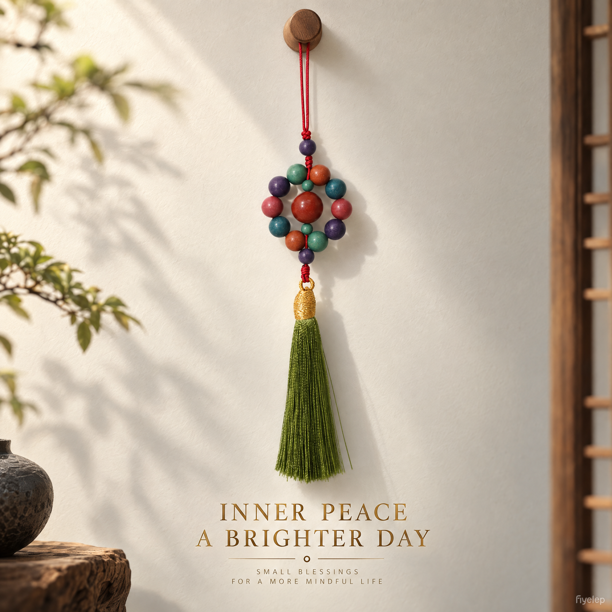 Multi-Bead Incense Car Tassel Charm